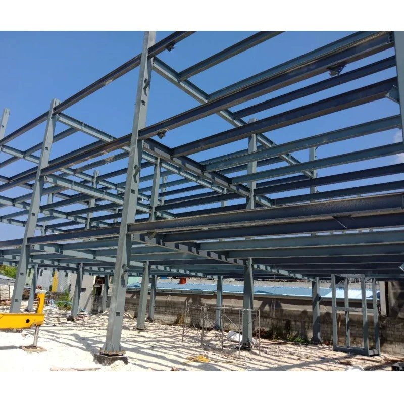 خانه فولادی پیش ساخته با مقاومت آتش بالا برای OEM 100/50 میلی متر پنل ALC / WPC Board / Fiber Cem شامل دیوار خارجی